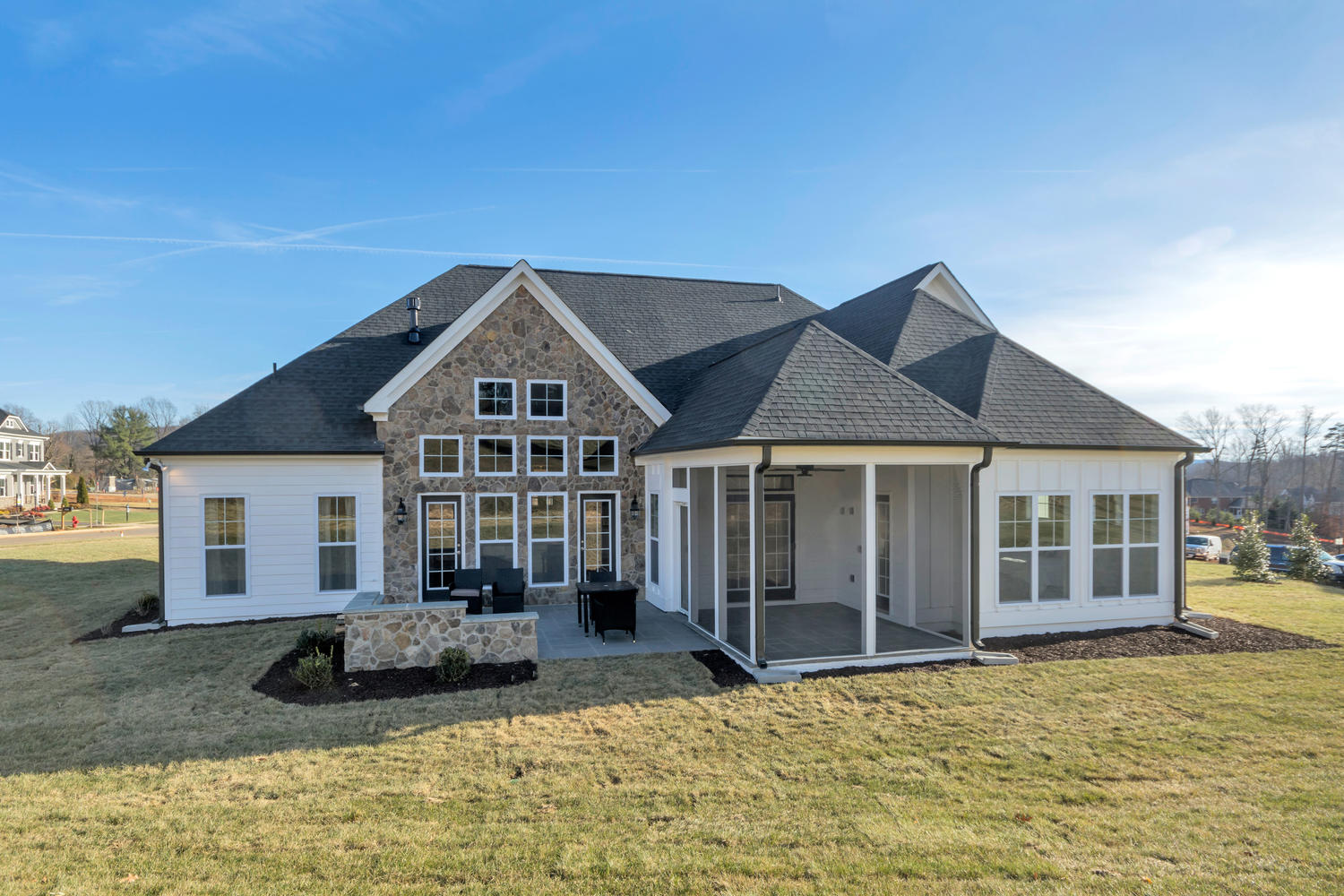 Exterior of Craig Builders home in Oak Hill Farm