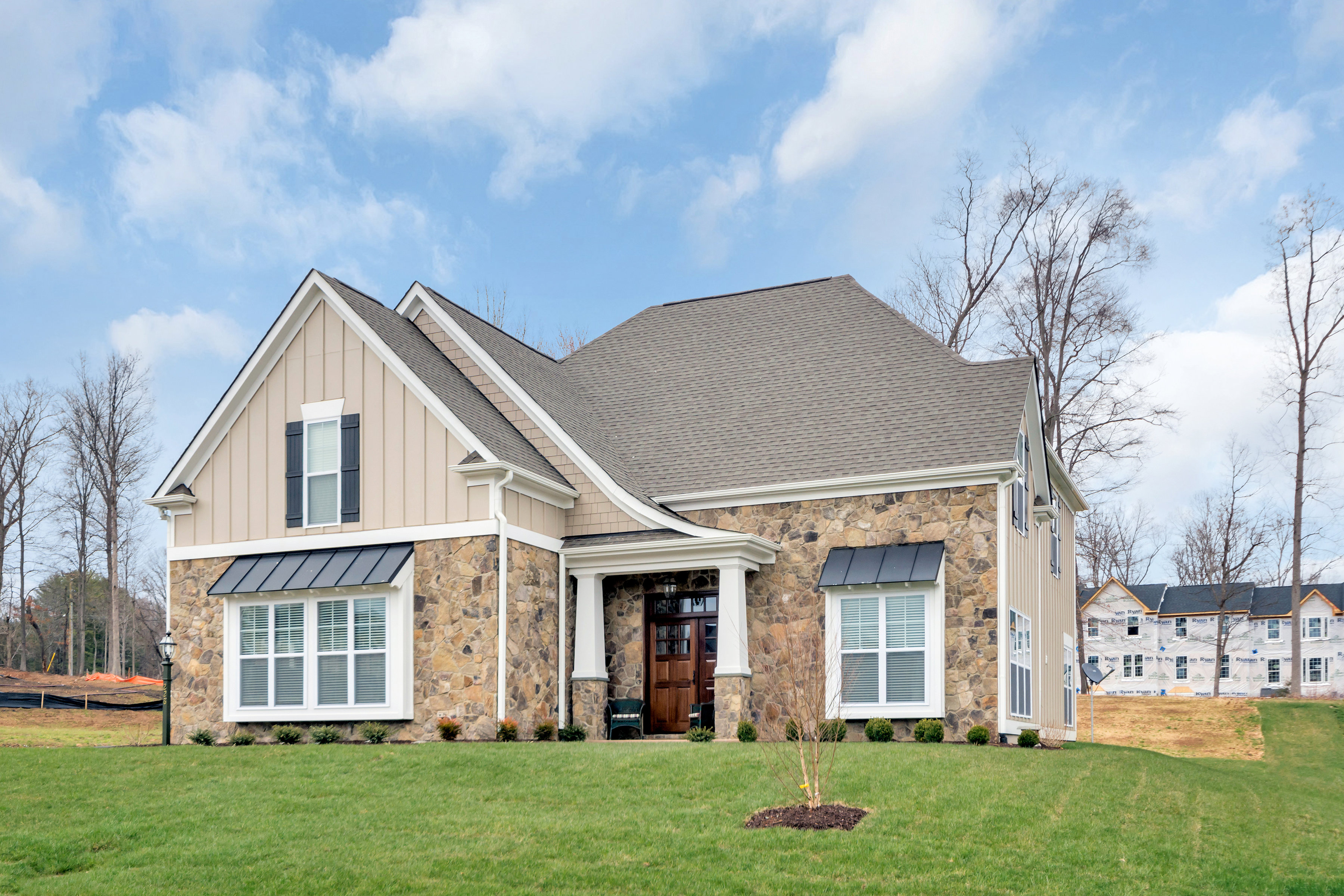 Exterior of Craig Builders homes in Oak Hill Farm