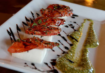 An artfully plated example of the fine dining to be found near Old Trail