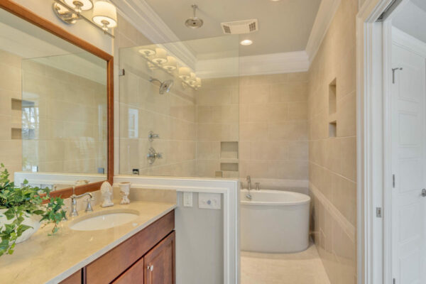 Out of Bounds Elevator Townes Bathroom.