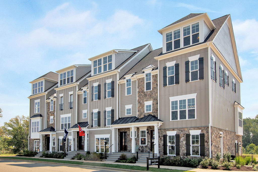 Exterior photo of the Old Trail Townes Model Row